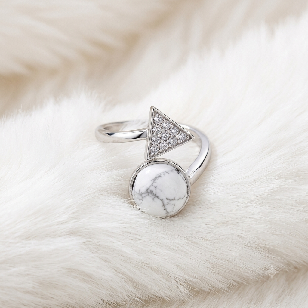 Howlite Ring