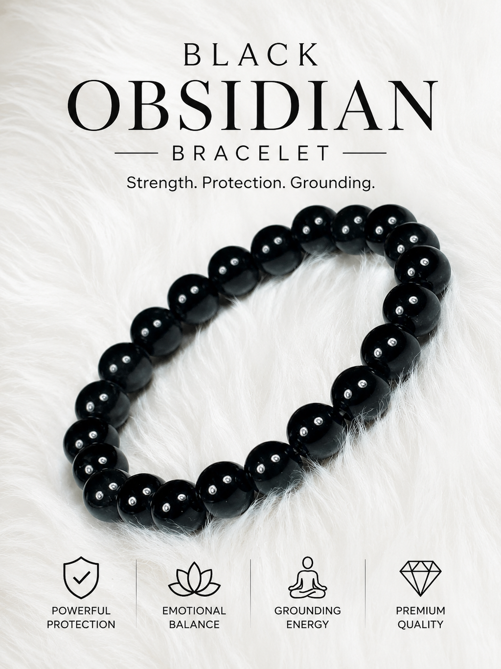 Black Obsidian Bracelet