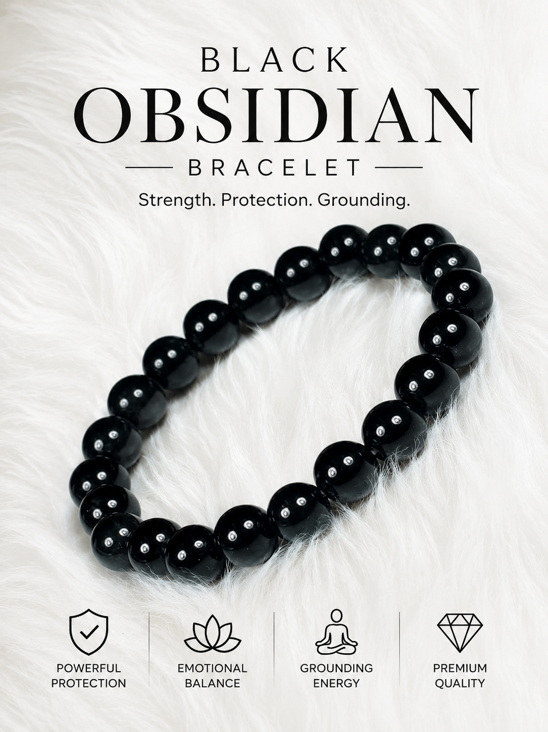 Black Obsidian Bracelet