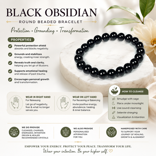 Black Obsidian Bracelet