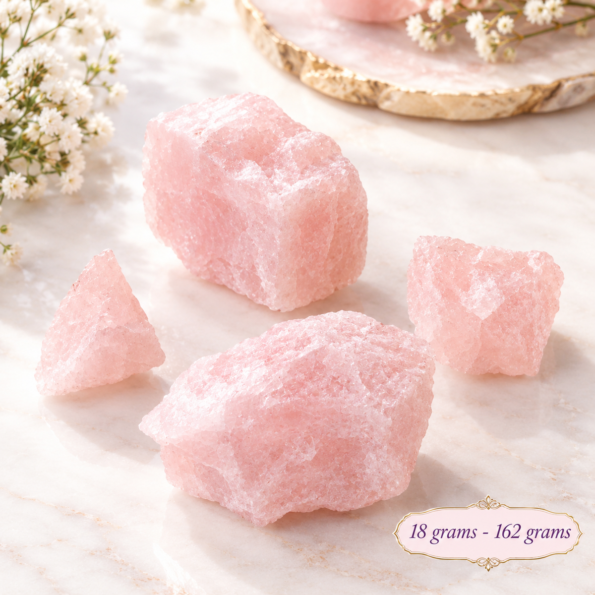 Rose Quartz Raw Stones