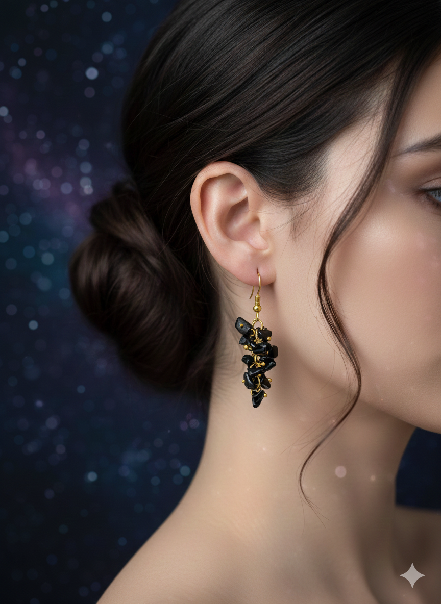 Black Tourmaline Earrings