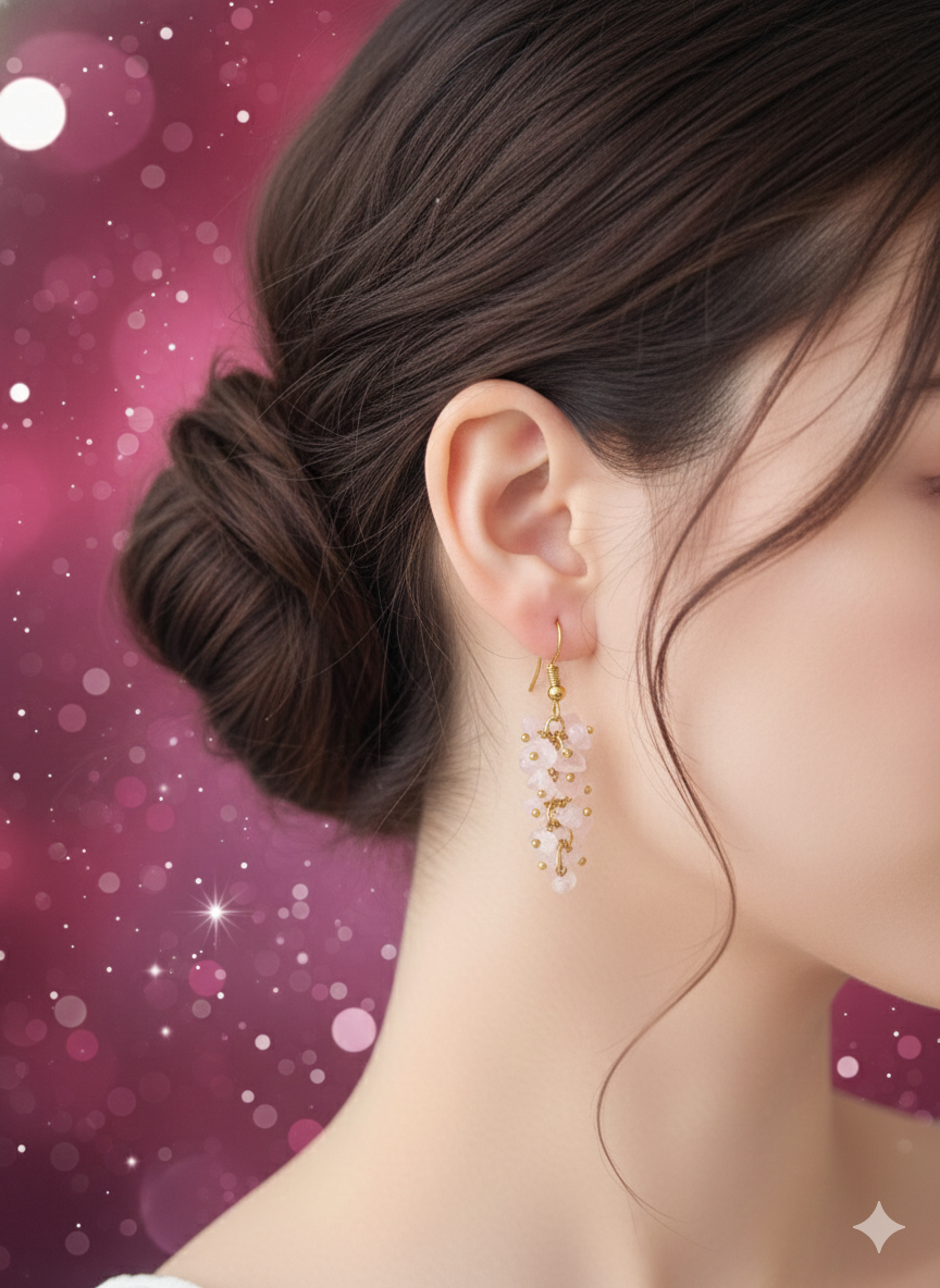 Rose Quartz Earrings