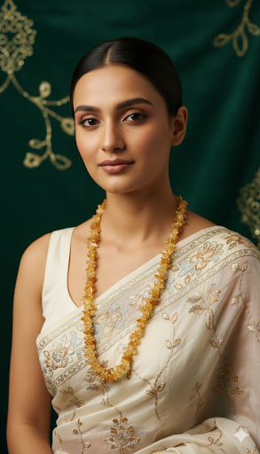 Citrine Chip Mala