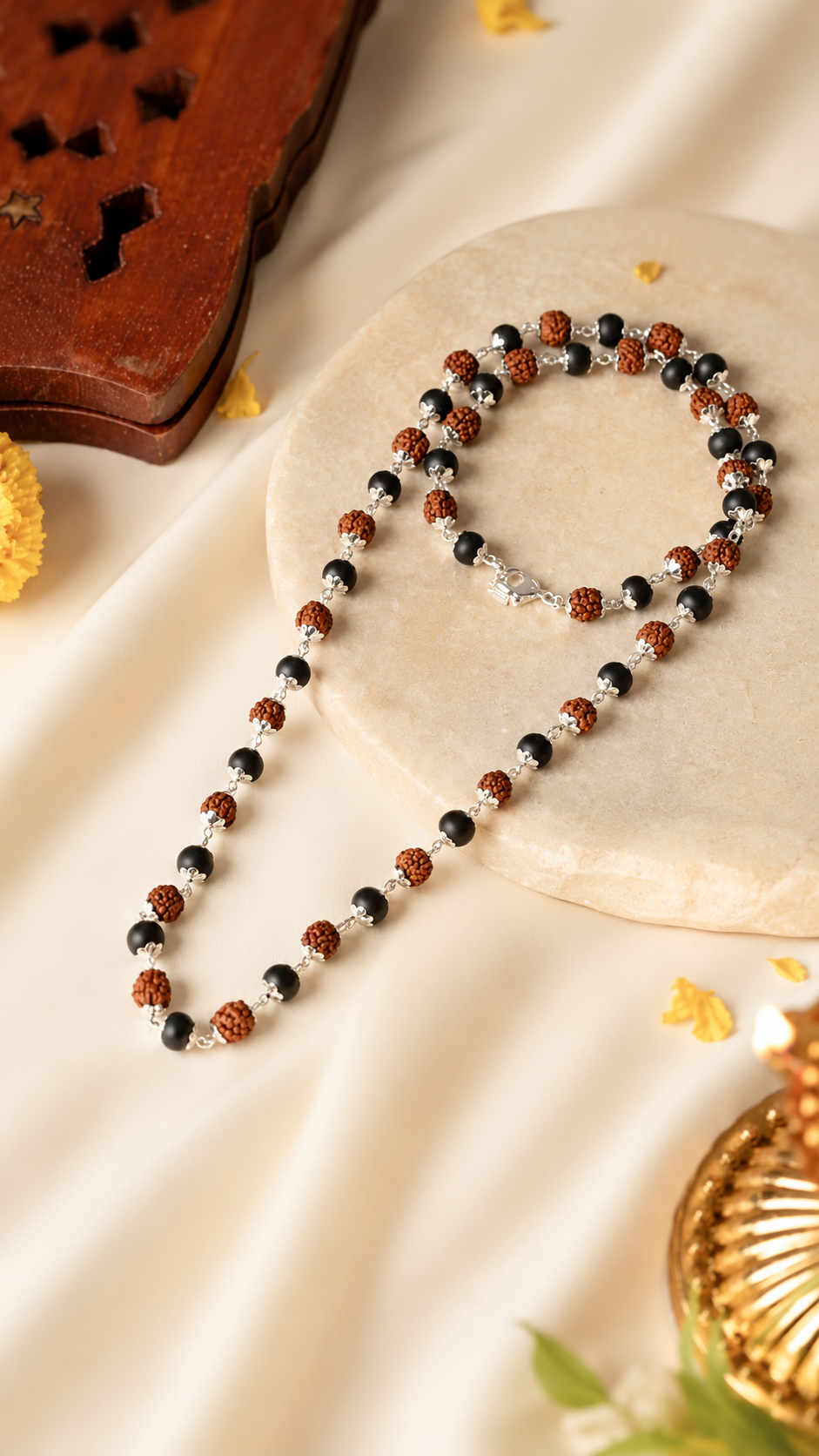 Karungali Rudraksh Mala