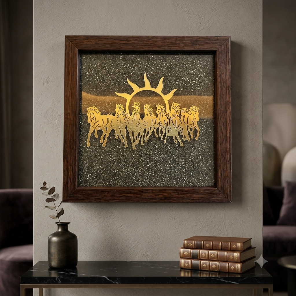 7 Horses Pyrite Frame