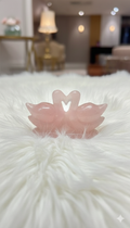 Rose Quartz Duck Pair