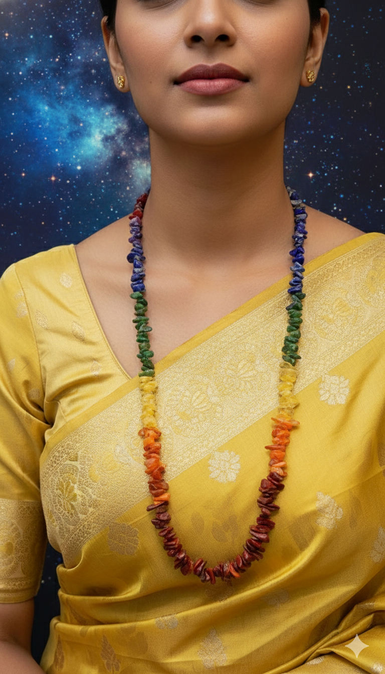 7 Chakra Chip Mala