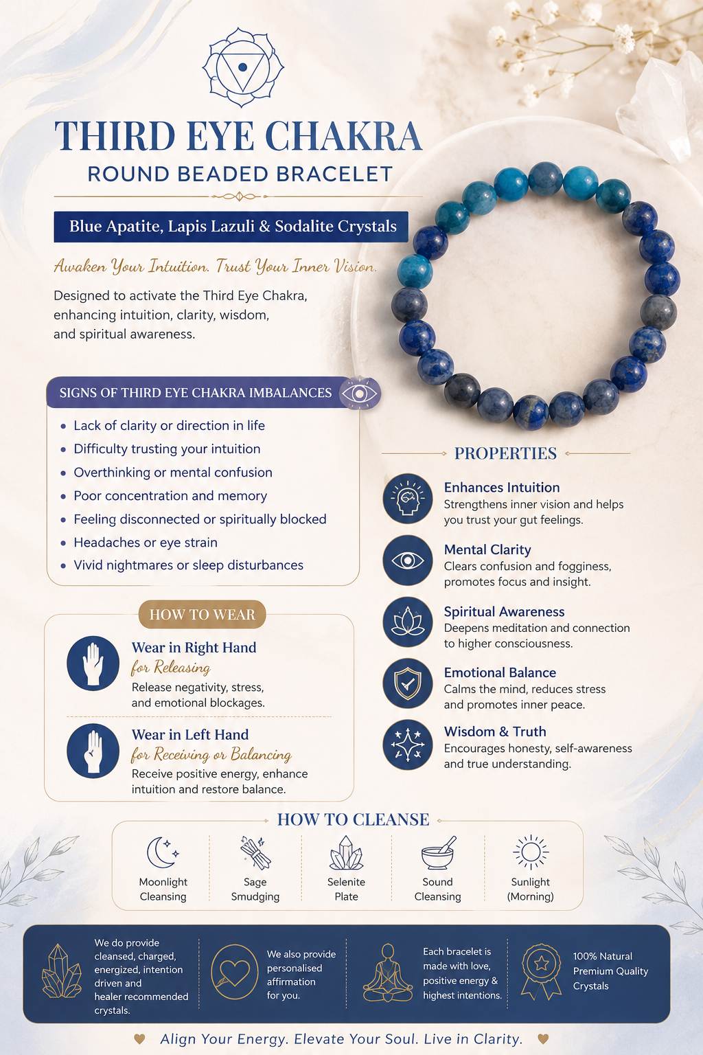 Third Eye Chakra Bracelet