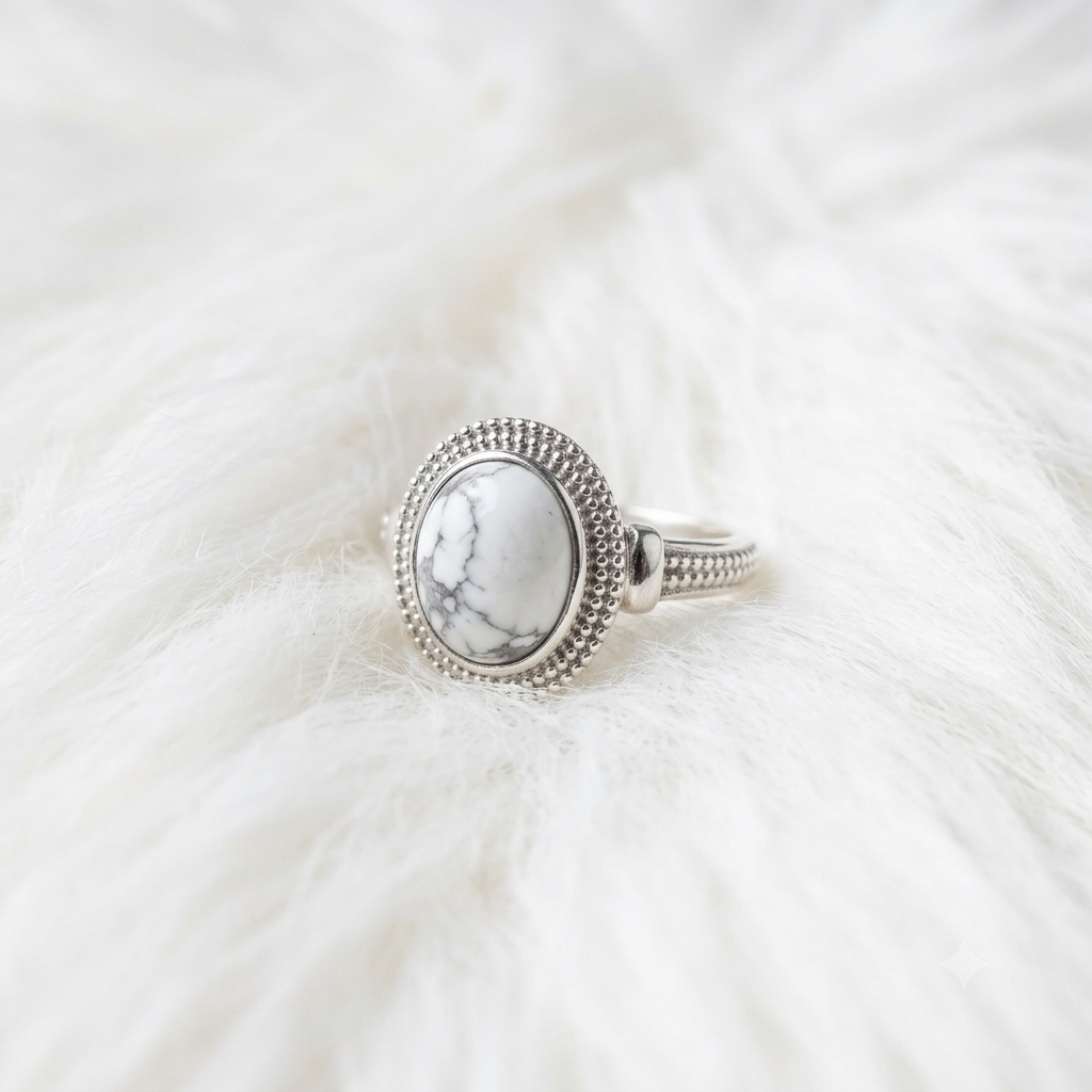 Howlite Ring