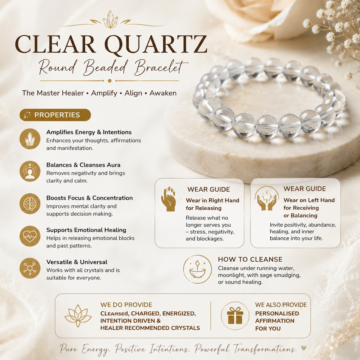 Clear Quartz Bracelet