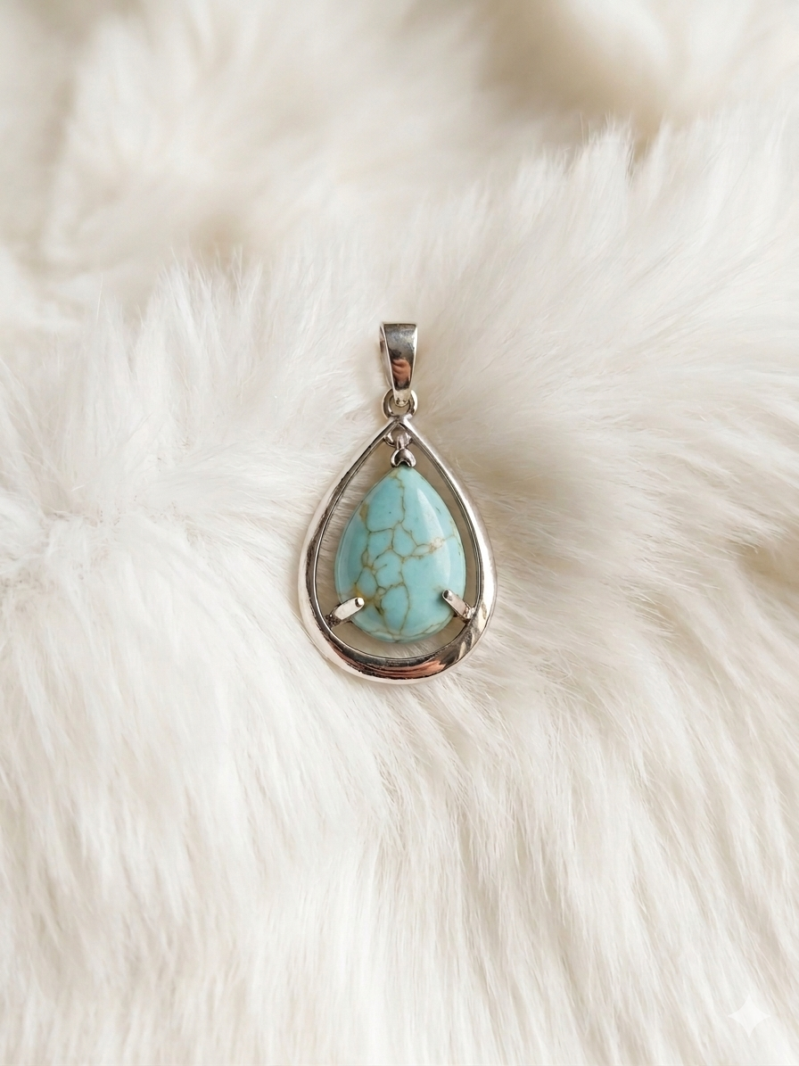 African Turquoise Pendant