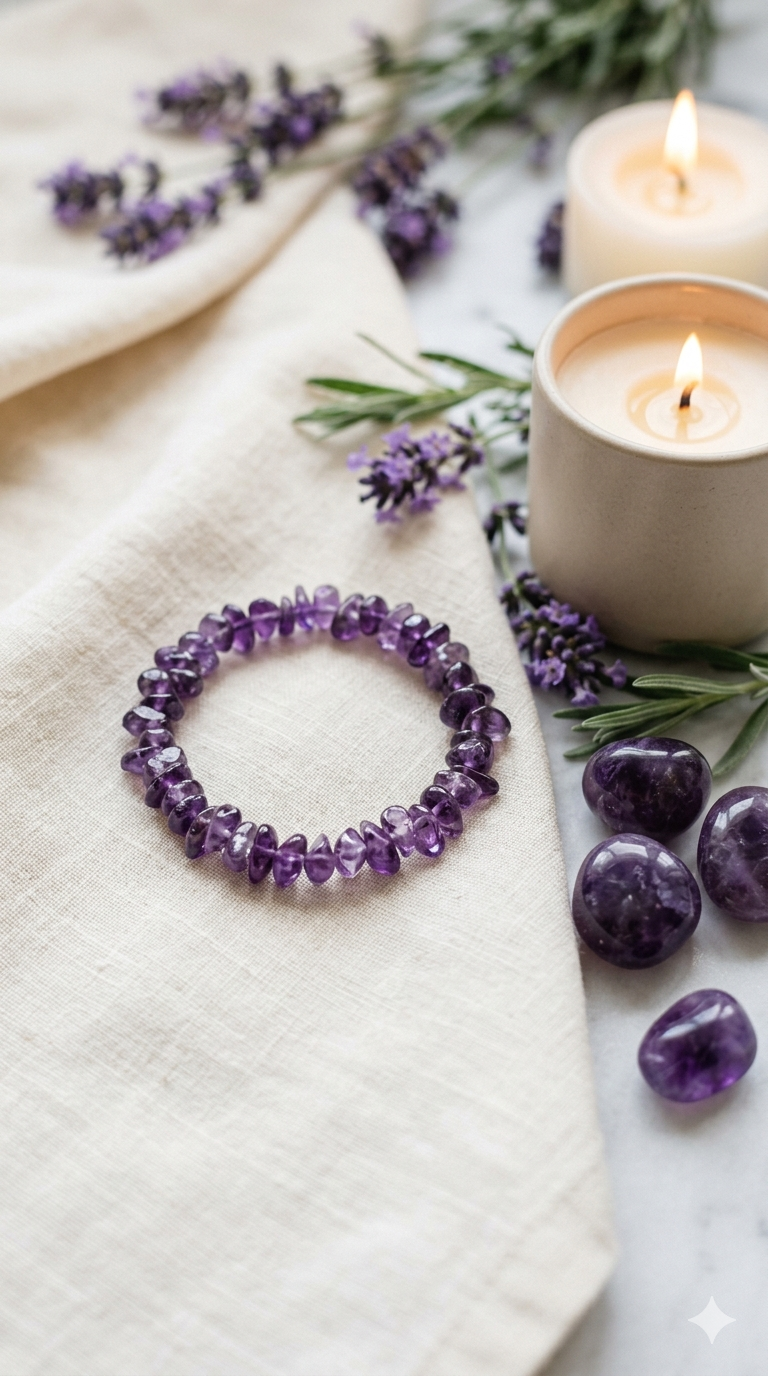 Amethyst Chips Bracelet