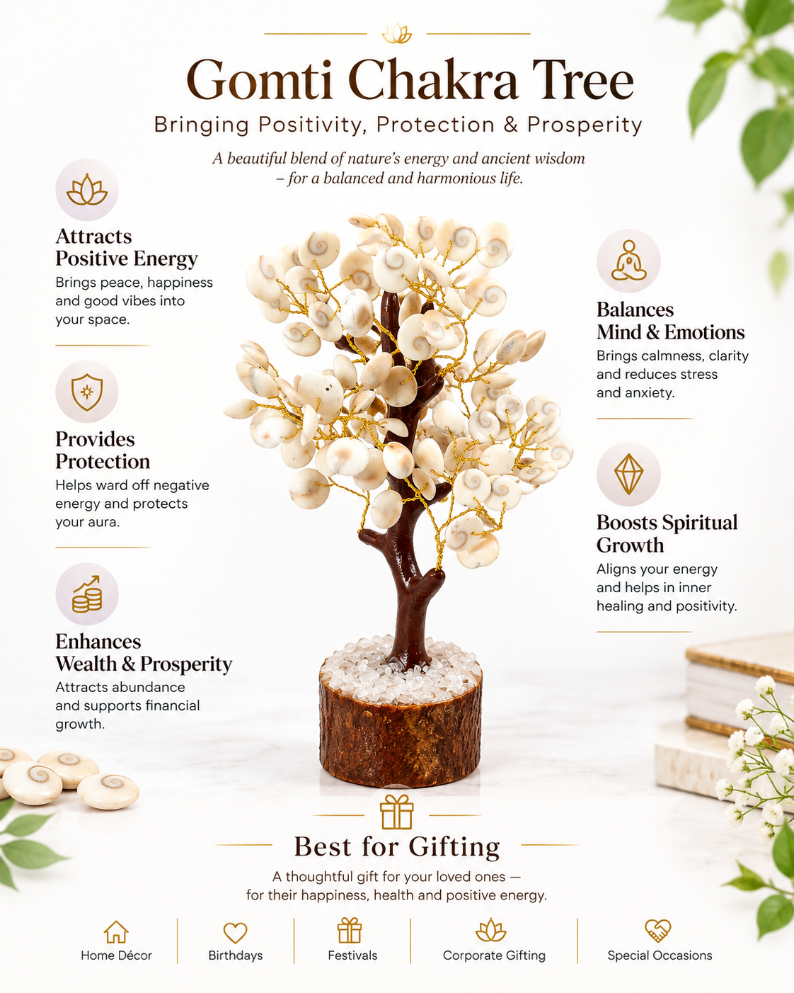 Gomti Chakra Crystal Tree