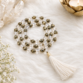 Pyrite Clear Quartz Jaap Mala 8mm