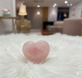 Rose Quartz Heart Shaped Cluster