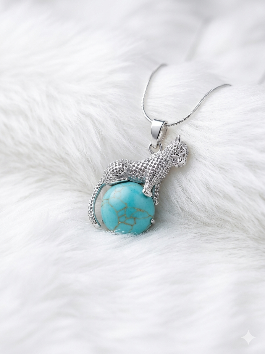 African Turquoise Pendant