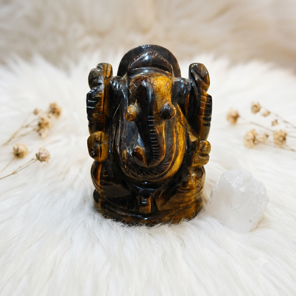 Tiger Eye Lord Ganesha