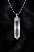 Clear Quartz Pencil Pendant