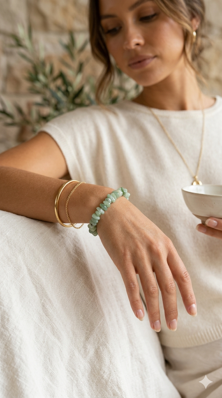 Green Aventurine Chips Bracelet