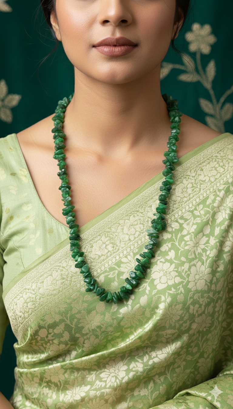 Green Aventurine Chip Mala