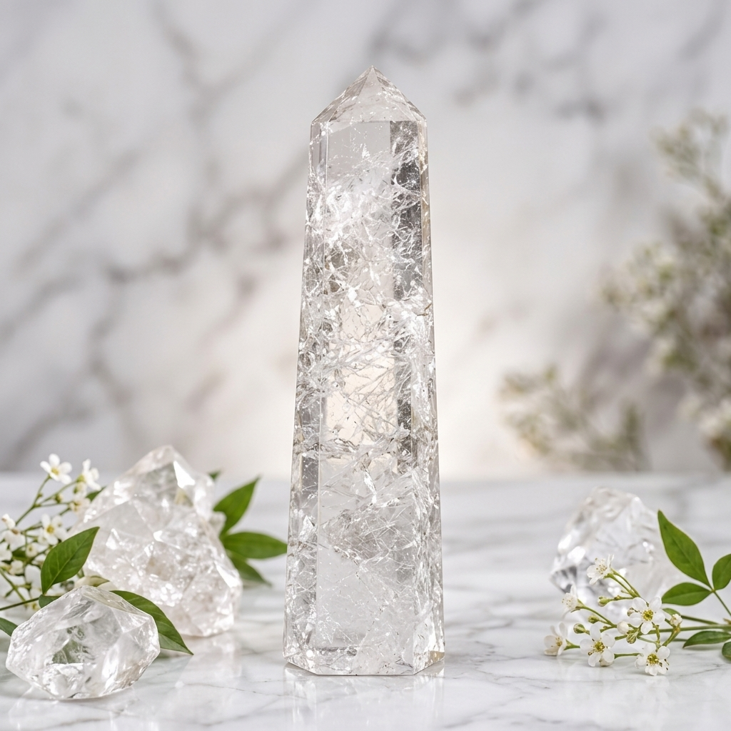 Clear Quartz Tower